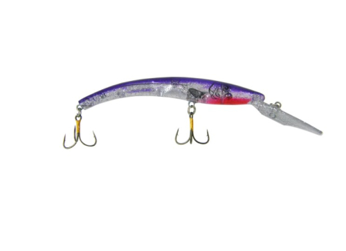 Reef Runner 800 Series Deep Diver Purple Sparkle Flash Jagged Tooth Tackle