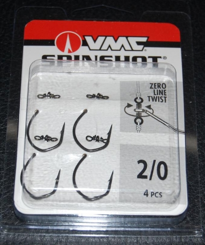 VMC Spinshot Drop Shot Hook, Spinshot Hooks, Drop Shot Hooks, VMC Drop  Shot, VMC Spin Shot, VMC Hooks