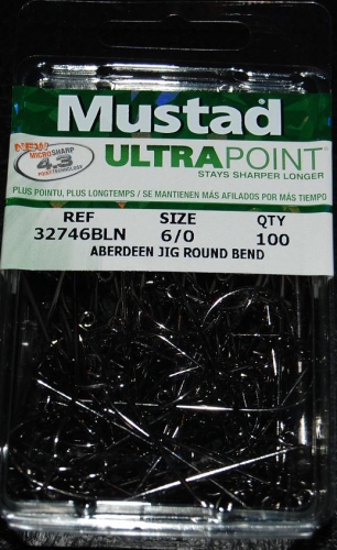 Mustad 32746NP-BN Ultra Point 90 degree Jig Hooks Size 6/0 Jagged Tooth  Tackle