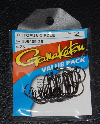 Gamakatsu 208 Octopus Circle Hooks Size 2 Jagged Tooth Tackle