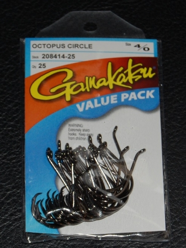 Gamakatsu 208 Octopus Circle Hooks Size 4/0 Jagged Tooth Tackle