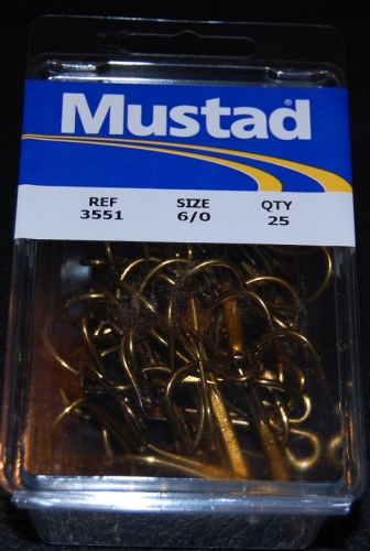 Mustad 3551-BR Bronze Treble Hooks Size 6/0 Jagged Tooth Tackle