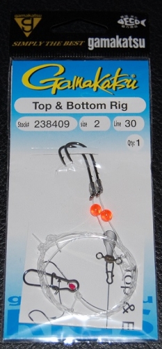 Gamakatsu Top and Bottom Rig Size 2 Jagged Tooth Tackle