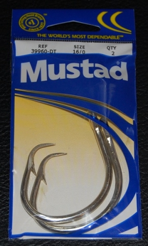 Mustad 39960-DT Duratin Circle Hooks Size 16/0 Jagged Tooth Tackle
