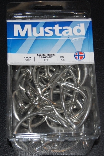 Mustad 39965-DT Duratin Circle Hooks Size 16/0 Jagged Tooth Tackle
