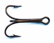 Mustad 3551-BR Bronze Treble Hooks Size 12/0 Jagged Tooth Tackle