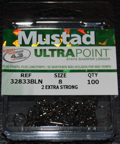 Mustad 32833NP-BN Ultra Point 2X Jig Hooks Size 8 Jagged Tooth Tackle
