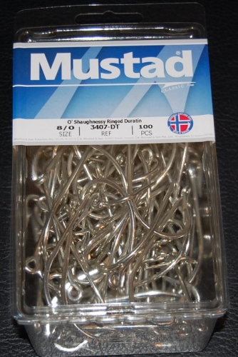 Mustad 3407-DT Saltwater J Hooks Size 8/0 Jagged Tooth Tackle