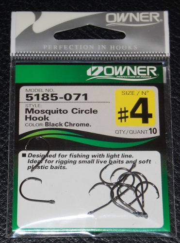 Owner 5185 Mosquito Circle Hooks Size 4 Jagged Tooth Tackle