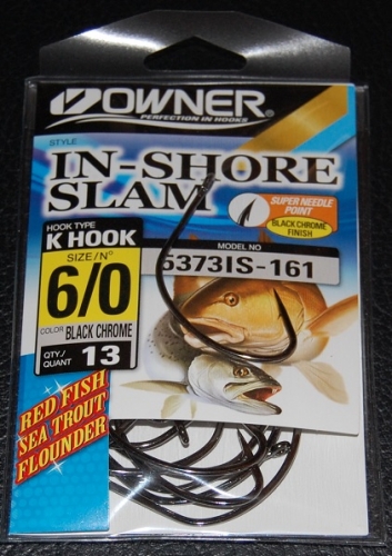 Owner K Hook Inshore Slam Size 6/0 Jagged Tooth Tackle