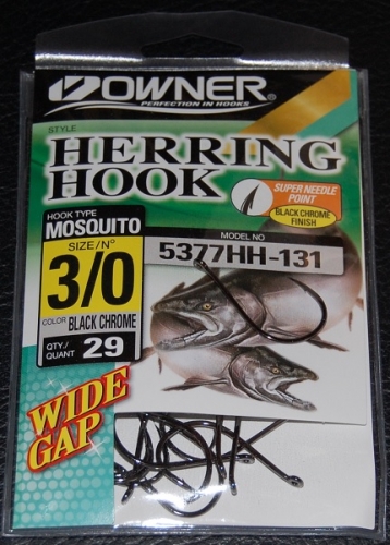 Owner Herring Hooks Size 3/0 Jagged Tooth Tackle