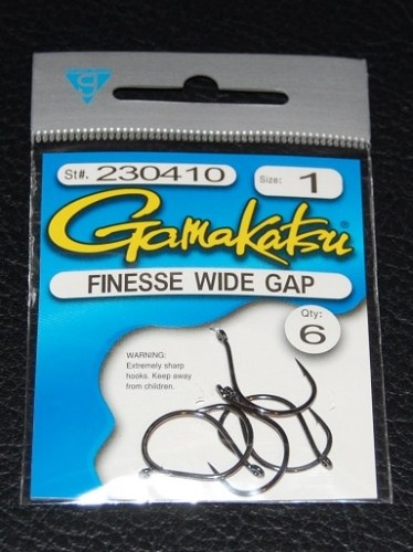 Gamakatsu 230 Finesse Wide Gap Hooks Size 1 Jagged Tooth Tackle