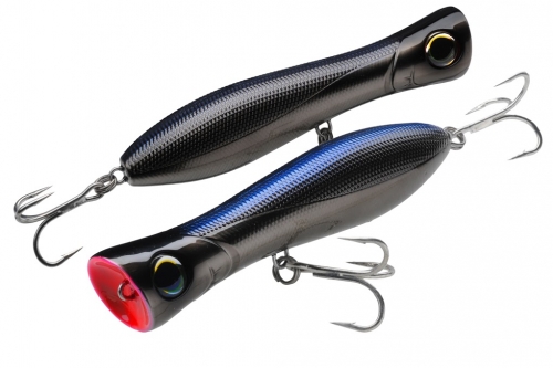 Yo-Zuri R1154 Bull Pop Lure Ghost Black from Jagged Tooth Tackle