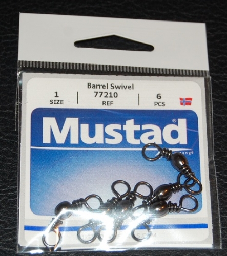 Mustad Barrel Swivel Size 1 Jagged Tooth Tackle