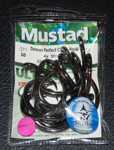 Mustad 39932XNP-BN Barbless 4X Strong Circle Hooks Size 9/0 Jagged Tooth  Tackle
