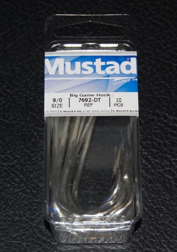 Mustad 7692DT Tarpon and Tuna Hook Size 9/0 Jagged Tooth Tackle