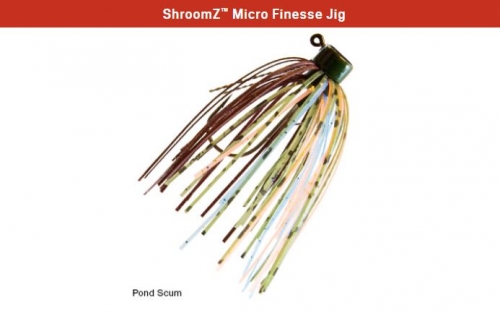 Z-Man ShroomZ Micro Finesse Jig 3/16 oz Pond Scum Jagged Tooth Tackle