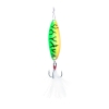Clam Panfish Leech Flutter Spoon 1/32 oz - Glow Firetiger Lightning