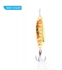 Clam Panfish Leech Flutter Spoon 1/32 oz - Glow Red Lightning