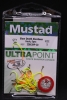 Mustad 33862NP-CO Ultra Point Chartreuse Orange Slow Death Hooks - Size 1