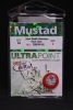 Mustad 33862NP-GG Ultra Point Green Glow Slow Death Hooks - Size 1