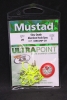 Mustad 33862NP-CH Ultra Point Chartreuse Slow Death Hooks - Size 1