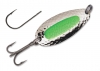 Luhr Jensen Pixee Spoon Size 4 - Nickel Plated Green Insert