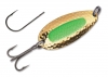 Luhr Jensen Pixee Spoon Size 2 - Gold Plated Green Insert