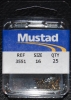 Mustad 3551-BR Bronze Treble Hooks - Size 16