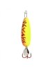 Clam Ribbon Leech Flutter Spoon 1/4 oz - Glow Orange Lightning