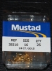 Mustad 3551-GL Gold Treble Hooks - Size 16
