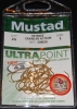 Mustad 33862NP-GL Ultra Point Gold Slow Death Hooks - Size 1