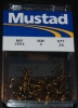Mustad 3551-BR Bronze Treble Hooks - Size 2