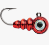 VMC Tungsten Larv Eye Jig 1/16 oz - Glow Metallic Red