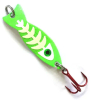 JB Lures Ghost Spoon with Glo-Bones - Glow Green