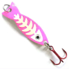 JB Lures Ghost Spoon with Glo-Bones - Glow Pink