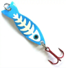 JB Lures Ghost Spoon with Glo-Bones - Glow Blue