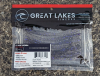 Great Lakes Finesse - The 4" Dropworm - Smoke Clear Purple Flake
