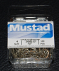 Mustad 34081-DT Duratin O'Shaughnessy Hooks - Size 4