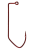 Mustad 32500-BR 90º SkipJack Bend Jig Hook 1X Strong Red - Size 4/0
