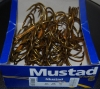 Mustad 3551-BR Bronze Treble Hooks - Size 12/0