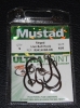 Mustad R94140NP-BN Ringed 3X Live Bait Hooks - Size 6/0