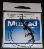 Mustad Wire Leader Crane Swivel and Snap - 18cm 20lb Test