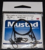 Mustad Wire Leader Crane Swivel and Snap - 30cm 30lb Test