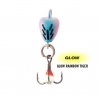 Clam Outdoors Bomb Spoon 1/16 oz - Glow Rainbow Tiger