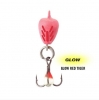 Clam Outdoors Bomb Spoon 1/8 oz - Glow Red Tiger