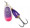Blue Fox Classic Vibrax - Purple Scale Pink Tip UV
