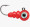 VMC Tungsten Larv Eye Jig 1/32 oz - Glow Red