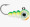VMC Tungsten Larv Eye Jig 1/32 oz - Green Orange G...