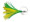 Williamson Lures Flash Feather Rigged - Yellow Gre...